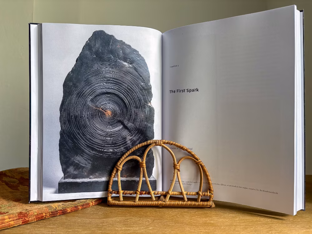 The First Spark open interior layout spread