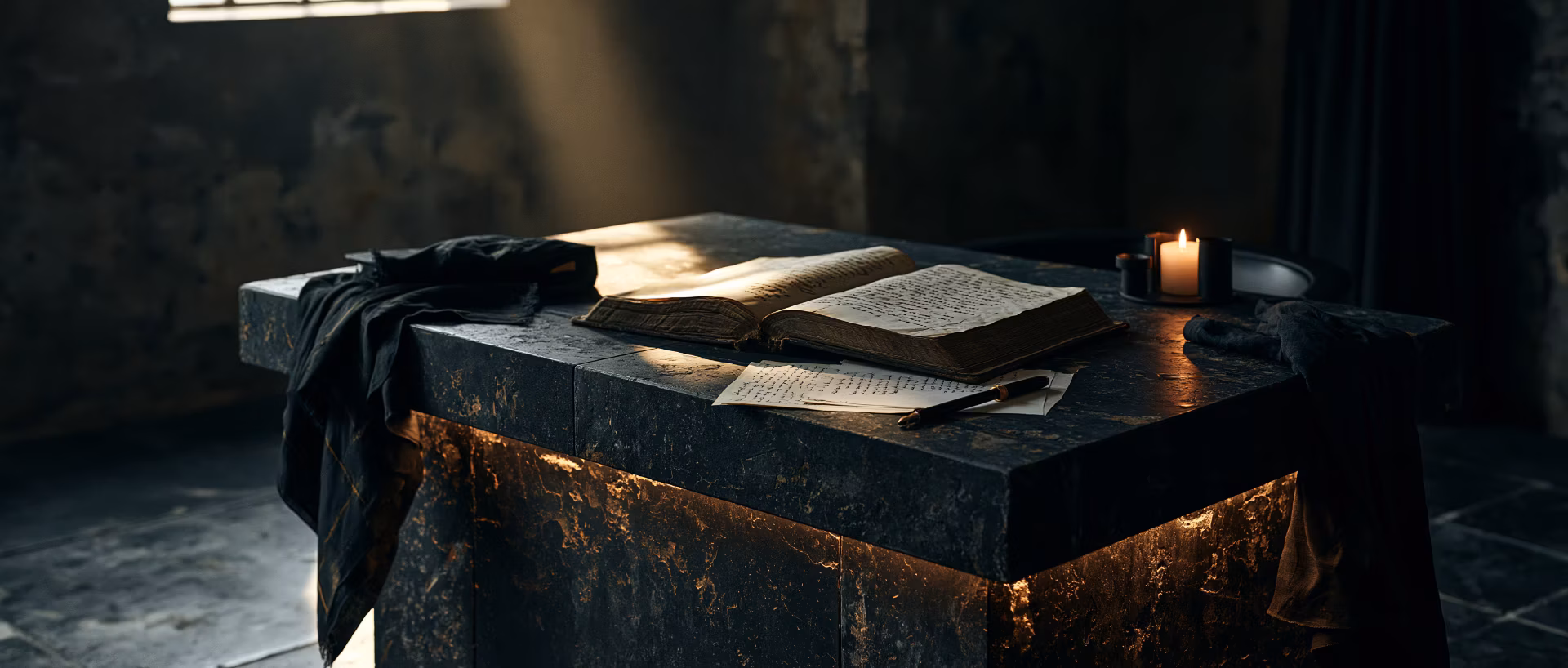 House of Horus archival correspondence environment desk