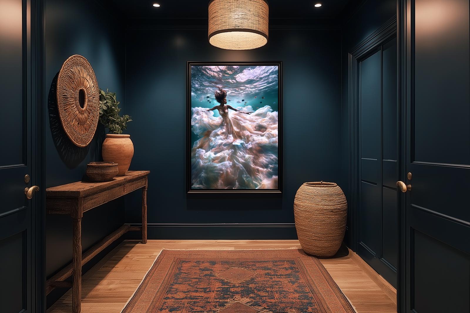 Yemoja: The Majestic Ocean Goddess - Framed Matte Poster