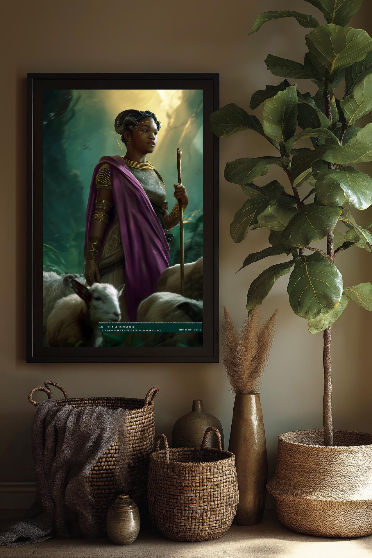 Aja: The Wild Shepherdess – Framed Matte Poster